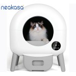 Neakasa Self Cleaning Litter Box - 110L Large Automatic Cat Litter Box Self Cleaning, Multi cat can use, 1 Roll Garbage Bags and Mat, App Control, White