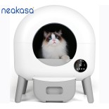 Neakasa Self Cleaning Litter Box - 110L Large Automatic Cat Litter Box Self Cleaning, Multi cat can use, 1 Roll Garbage Bags and Mat, App Control, White