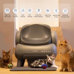 Neakasa  Open-Top Self Cleaning Cat Litter Box, Automatic Cat Litter Box with APP Control, Odor-Free Waste Disposal Includes Trash Bags