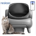 Neakasa  Open-Top Self Cleaning Cat Litter Box, Automatic Cat Litter Box with APP Control, Odor-Free Waste Disposal Includes Trash Bags